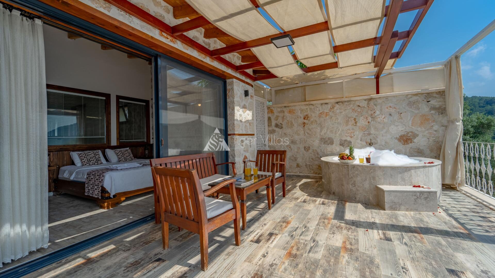 Villa Selen Jacuzzi, sauna & hammam 1 – villa for rent in Üzümlü