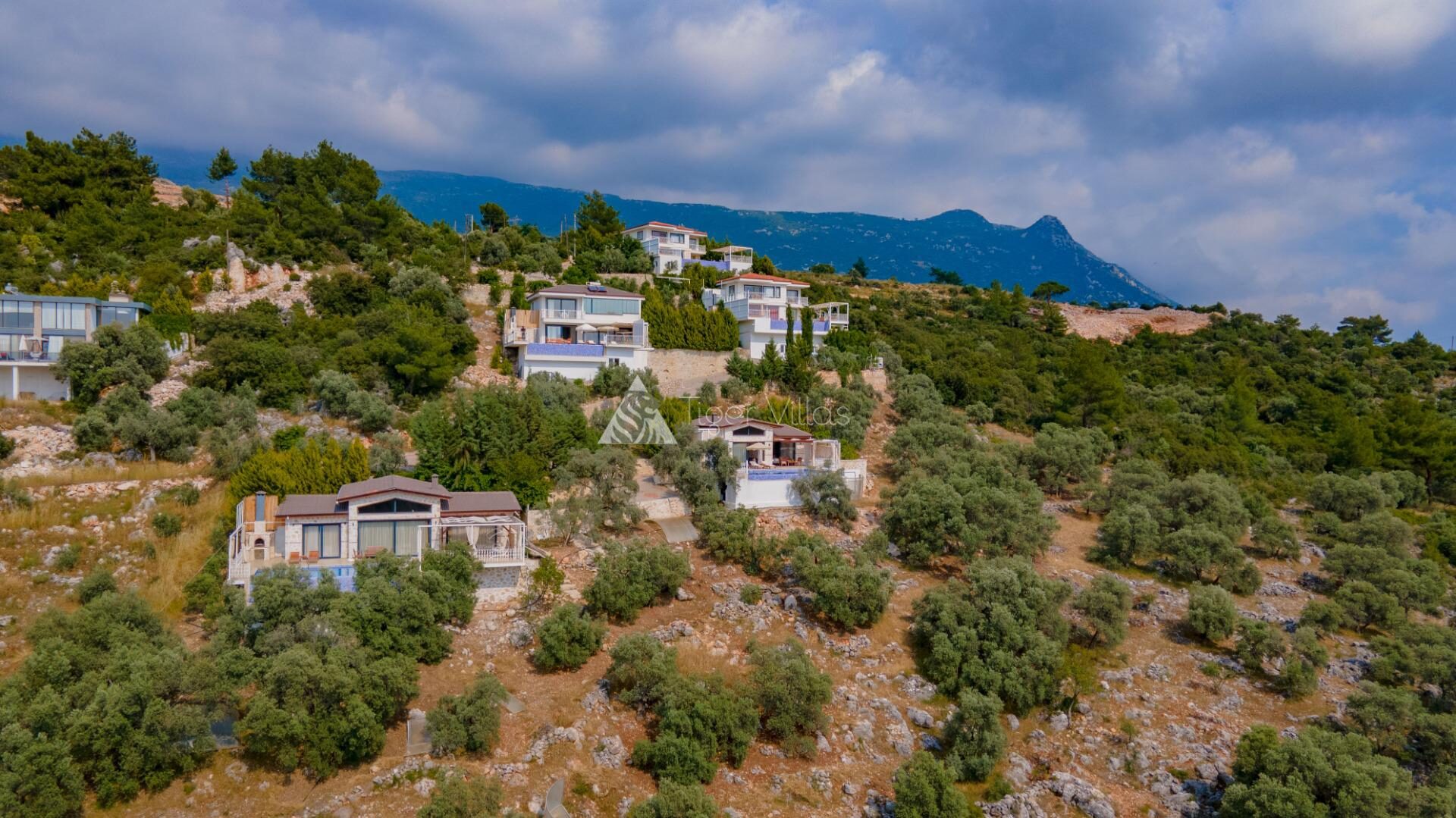 Villa Selen Aerial view 2 – villa for rent in Üzümlü