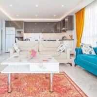 Villa Pırıltı Living room 1 – villa for rent in Üzümlü