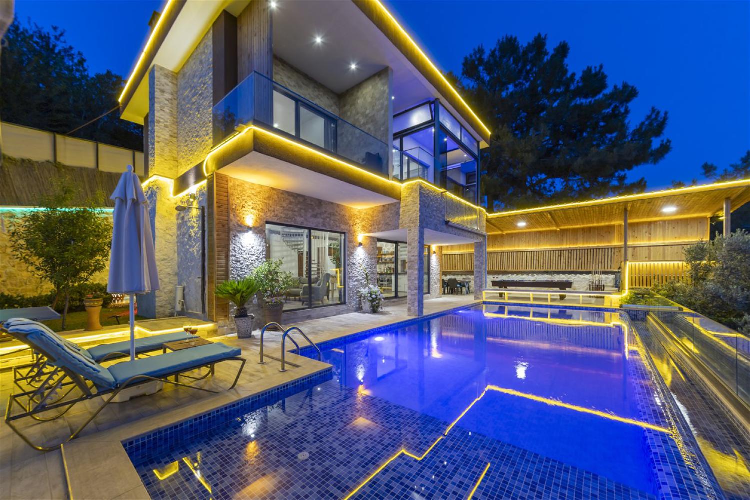 Villa Selale-2 bedroom villa with heated indoor pool,secluded outdoor pool,halal holidays