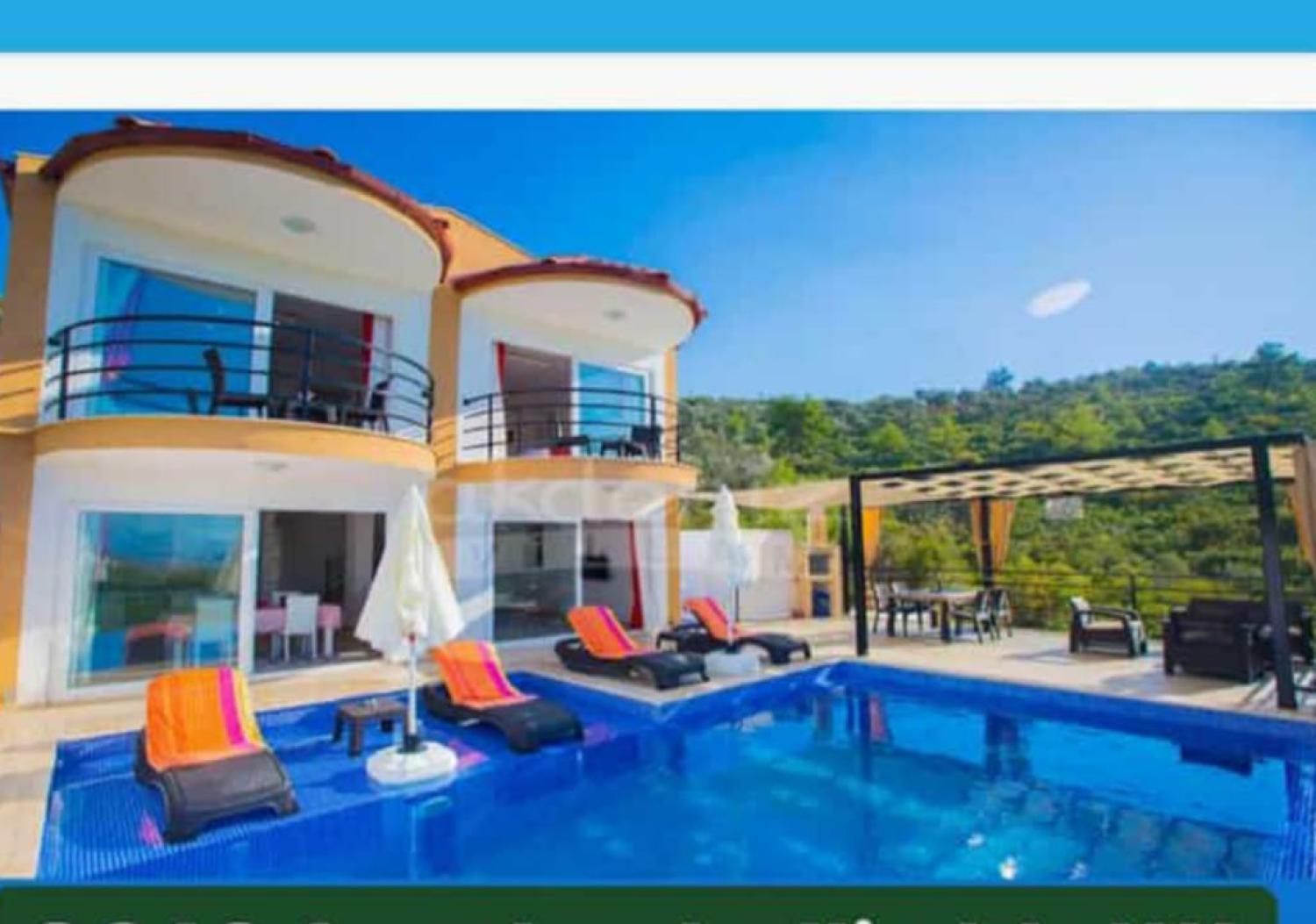 Villa Truva-Kalkan/Akbel,2 Bedrooms/Sleeps 4,Economic Halal villa for muslim holidaymakers
