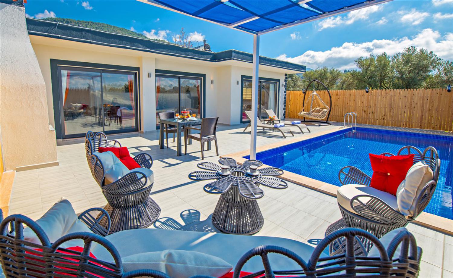 Villa Yücel Üzümlü; One-bedroom honeymoon villa for rent in Kalkan, Üzümlü for 2 people