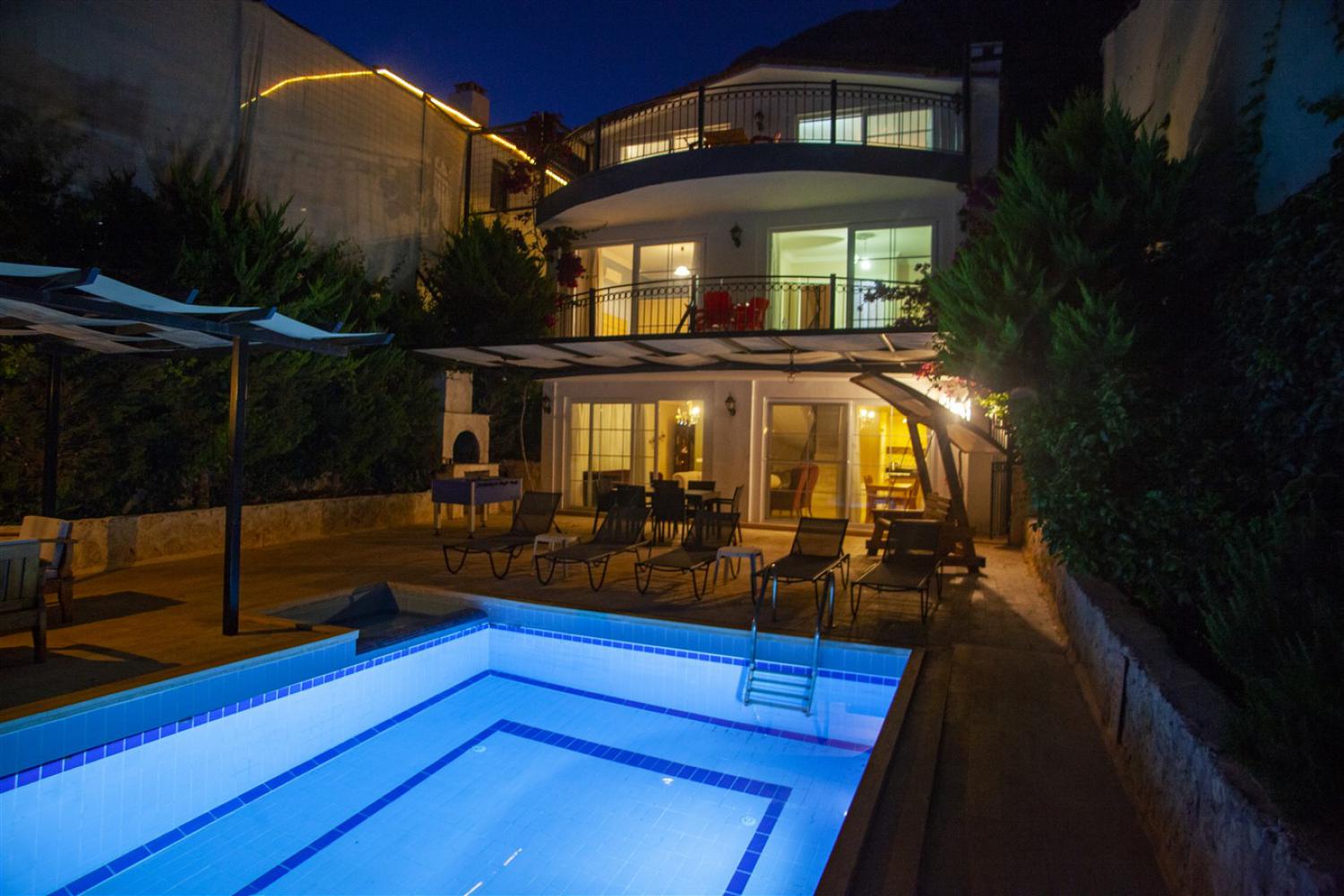 Villa Zumrut 1-3 bedrooms Sleeps 7,Located Kalkan Kordere Area,Private Pool,Secluded Pool,Sea View